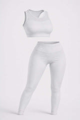 🧘‍♀️ Leggings Push Up Mujer | Conjunto Deportivo con Top Seamless para Yoga, Gimnasio y Running