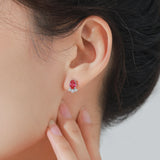Factory Wholesale Genuine 925 Sterling Silver Earrings Collection Zirconia CZ Exquisite Stud Earrings for Fine Jewelry Gifts