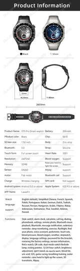 New Watch 5 Smart Watch 5 Pro Men HD AMOLED Screen GPS Heart rate Bluetooth Call IP68 Waterproof Man Smartwatch Holiday Gifts