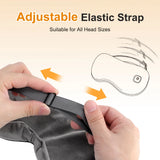 Cordless Hot Compress Massage Eye Mask Electric Vibration Heated Eye Massager Relieve Eye Strain Dark Circles Sleeping Eyeshades
