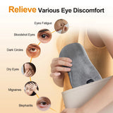 Cordless Hot Compress Massage Eye Mask Electric Vibration Heated Eye Massager Relieve Eye Strain Dark Circles Sleeping Eyeshades
