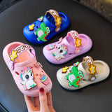 Unicorn Dinosaur Cartoon Kids Slippers Summer EVA Waterproof Children Clogs Shoes Soft Bottom Boys Girls Beach Slippers