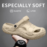 👟 Men's Outdoor Summer Clog Shoes – Conforto e Segurança
