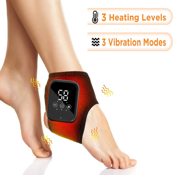 Protector Eléctrico Recargable | Heating Wrist Guard con Masaje y 5 Niveles de Calor – Alivio para Muñeca, Tobillo y Pie