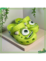 New cartoon hole shoes boys and girls beach shoes green