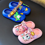 Unicorn Dinosaur Cartoon Kids Slippers Summer EVA Waterproof Children Clogs Shoes Soft Bottom Boys Girls Beach Slippers