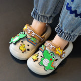 Unicorn Dinosaur Cartoon Kids Slippers Summer EVA Waterproof Children Clogs Shoes Soft Bottom Boys Girls Beach Slippers