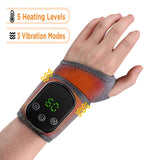 Protector Eléctrico Recargable | Heating Wrist Guard con Masaje y 5 Niveles de Calor – Alivio para Muñeca, Tobillo y Pie