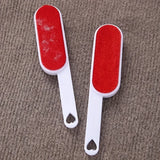 Self-cleaning Lint Sticking Roller 2 Sides Dedusting Brush Pet Hair Remover Brush Removing Dog Cat Hair from Sofa Carpet Clothes
