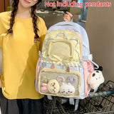 Women's Bag Set Two-Piece Pain Bag (Likely a Typo and Should Be Backpack) Back to School Season Backpack Lace Lightweight Cute Backpack