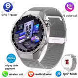 New Watch 5 Smart Watch 5 Pro Men HD AMOLED Screen GPS Heart rate Bluetooth Call IP68 Waterproof Man Smartwatch Holiday Gifts