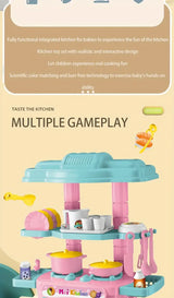 Play House Kitchen Toy Set Simulation Mini Cooking Tableware Play House Toy