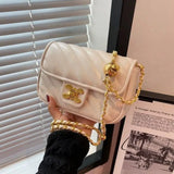 Fashion Explosions Green Fairy Rhombus Small Fragrance Chain Shoulder Messenger Bag Niche High Quality Joker Handbag Handbags