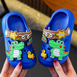 Unicorn Dinosaur Cartoon Kids Slippers Summer EVA Waterproof Children Clogs Shoes Soft Bottom Boys Girls Beach Slippers
