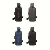 Password Lock Anti-Theft Men's Bag Chest Bag Casual Sports Small Backpack Single Shoulder Motorcycle Bag Trendy Shoulder Bag