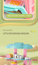 Play House Kitchen Toy Set Simulation Mini Cooking Tableware Play House Toy