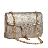 👜 Luxury Y2K Shoulder Bag – Black V Chain 2026
