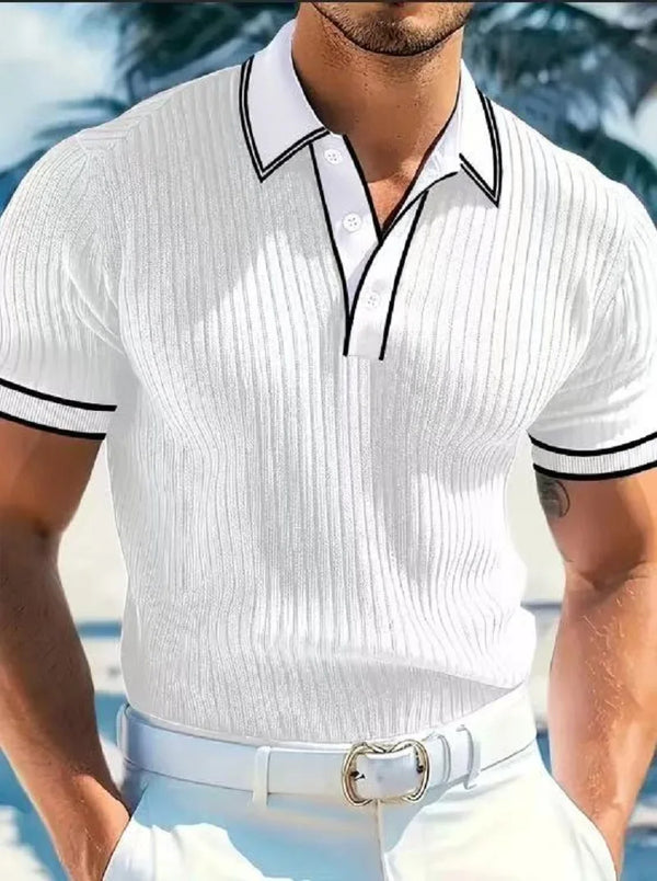 👕 Polo Hombre Rayado | Primavera & Otoño ✨