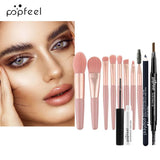 🎀 POPFEEL Ultimate Eye Kit – Paleta, Liner, Mascara & Pincéis 🌟