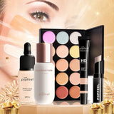 💋 POPFEEL Kit de Maquillaje Todo en Uno – Set Completo 💄 con Sombras 🎨, Delineador 👁️ y Cejas ✍️