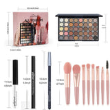 🎀 POPFEEL Ultimate Eye Kit – Paleta, Liner, Mascara & Pincéis 🌟