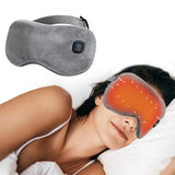 Cordless Hot Compress Massage Eye Mask Electric Vibration Heated Eye Massager Relieve Eye Strain Dark Circles Sleeping Eyeshades