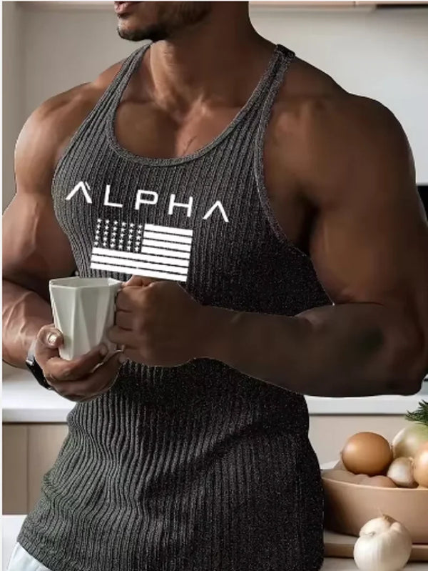 2026 Men's Fitness Vest Summer  Sleeveless Quick-drying Sports Vest Solid Color Slim-fit High Elastic Cool Breathable Tight Top