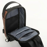 Password Lock Anti-Theft Men's Bag Chest Bag Casual Sports Small Backpack Single Shoulder Motorcycle Bag Trendy Shoulder Bag