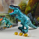Electric Toy Large Size Walking Spray Lay Eggs Dinosaur Robot  for Kids With Light Sound Mechanical Dinosaurs Model Toys