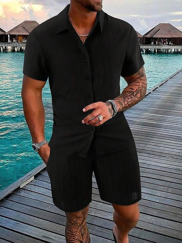 🌴 Set Hawaiano Hombre 2025 | Camisa + Shorts 2pcs ✨