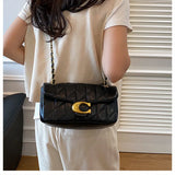 Advanced style bag, women's diamond grid chain bag, new versatile small square bag, single shoulder crossbody bag
