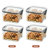2/4PCS Sealed Jars Sets Stackable Kitchen Grain Srorage Sealed Containers Fridge Fresh Keep Boxes Seasoning Set Multigrain Tank