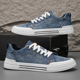 👟 Zapatillas Hombre 2026 | Sneakers de Lona Denim con Plataforma | Calzado Casual Cómodo y Antideslizante para Caminar y Entrenamiento