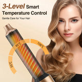 Set Profesional 6 en 1 | Secador, Plancha, Rizador y Peine Caliente – Herramientas de Peinado Todo-en-Uno