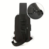 Password Lock Anti-Theft Men's Bag Chest Bag Casual Sports Small Backpack Single Shoulder Motorcycle Bag Trendy Shoulder Bag