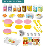 Play House Kitchen Toy Set Simulation Mini Cooking Tableware Play House Toy