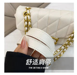 Advanced style bag, women's diamond grid chain bag, new versatile small square bag, single shoulder crossbody bag