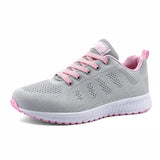 👟 Zapatillas Casuales Mujer – Blancas, Ligeras y Transpirables