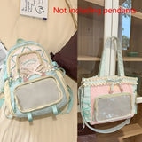 Women's Bag Set Two-Piece Pain Bag (Likely a Typo and Should Be Backpack) Back to School Season Backpack Lace Lightweight Cute Backpack