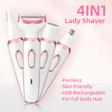 🌸 4 em 1 Lady Shaver – Depilação Completa e Painless