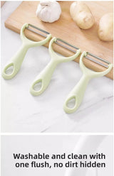 Stainless steel peeler with PP handle, potato and household vegetable and fruit peeler, fruit knife, kitchen utensils
