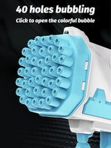 40 hole launcher electric bubble machine outdoor children's toys outdoor without battery without bubble water