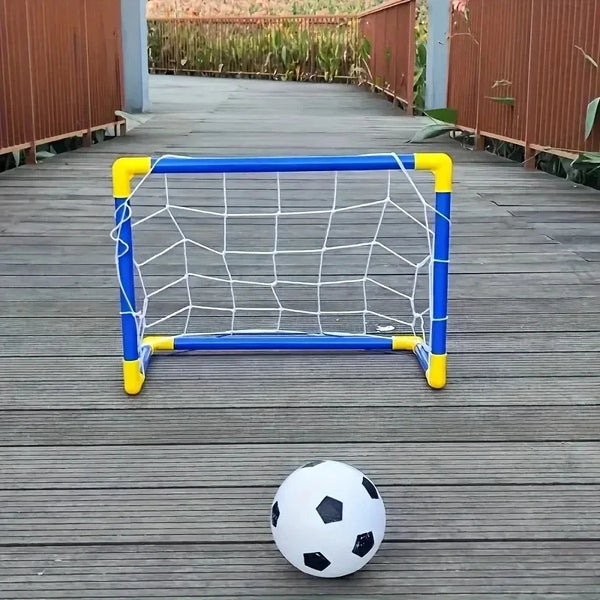 ⚽ Portería de Fútbol Portátil y Ligera | Set Completo con Red, Balón y Bomba para Entrenamiento en Interior, Exterior, Parque y Playa
