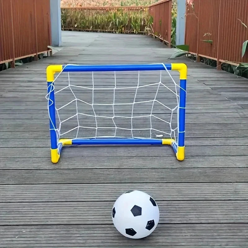 ⚽ Portería de Fútbol Portátil y Ligera | Set Completo con Red, Balón y Bomba para Entrenamiento en Interior, Exterior, Parque y Playa
