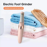 NUEVO Pedicura Eléctrica USB para Piel Muerta, Molinillo Automático de Pies Recargable con 2 Cabezas de Rodillo Removibles