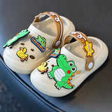 Unicorn Dinosaur Cartoon Kids Slippers Summer EVA Waterproof Children Clogs Shoes Soft Bottom Boys Girls Beach Slippers