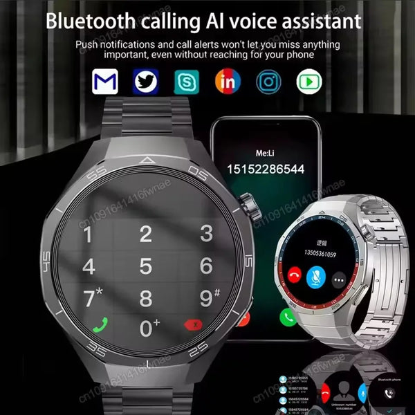 New Watch 5 Smart Watch 5 Pro Men HD AMOLED Screen GPS Heart rate Bluetooth Call IP68 Waterproof Man Smartwatch Holiday Gifts