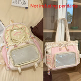 Women's Bag Set Two-Piece Pain Bag (Likely a Typo and Should Be Backpack) Back to School Season Backpack Lace Lightweight Cute Backpack