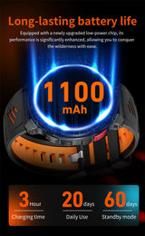 New T-Rex3 Ultra 1100mAh Battery Smart Watch GPS Track Compass IP69K Waterproof Sports tracker Outdoors Military Smartwatches