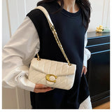 Advanced style bag, women's diamond grid chain bag, new versatile small square bag, single shoulder crossbody bag